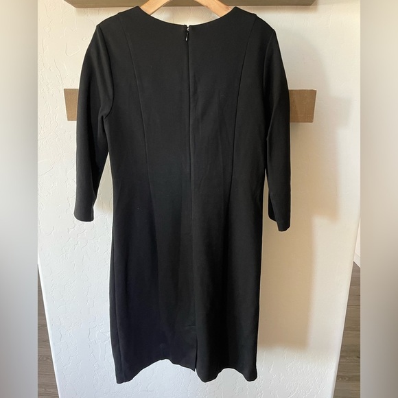 So Slimming by Chico’s| Animal Print Black Midi Dress, Leopard Print•••Size M - Picture 5 of 10